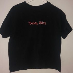 Baby Girl Tee black